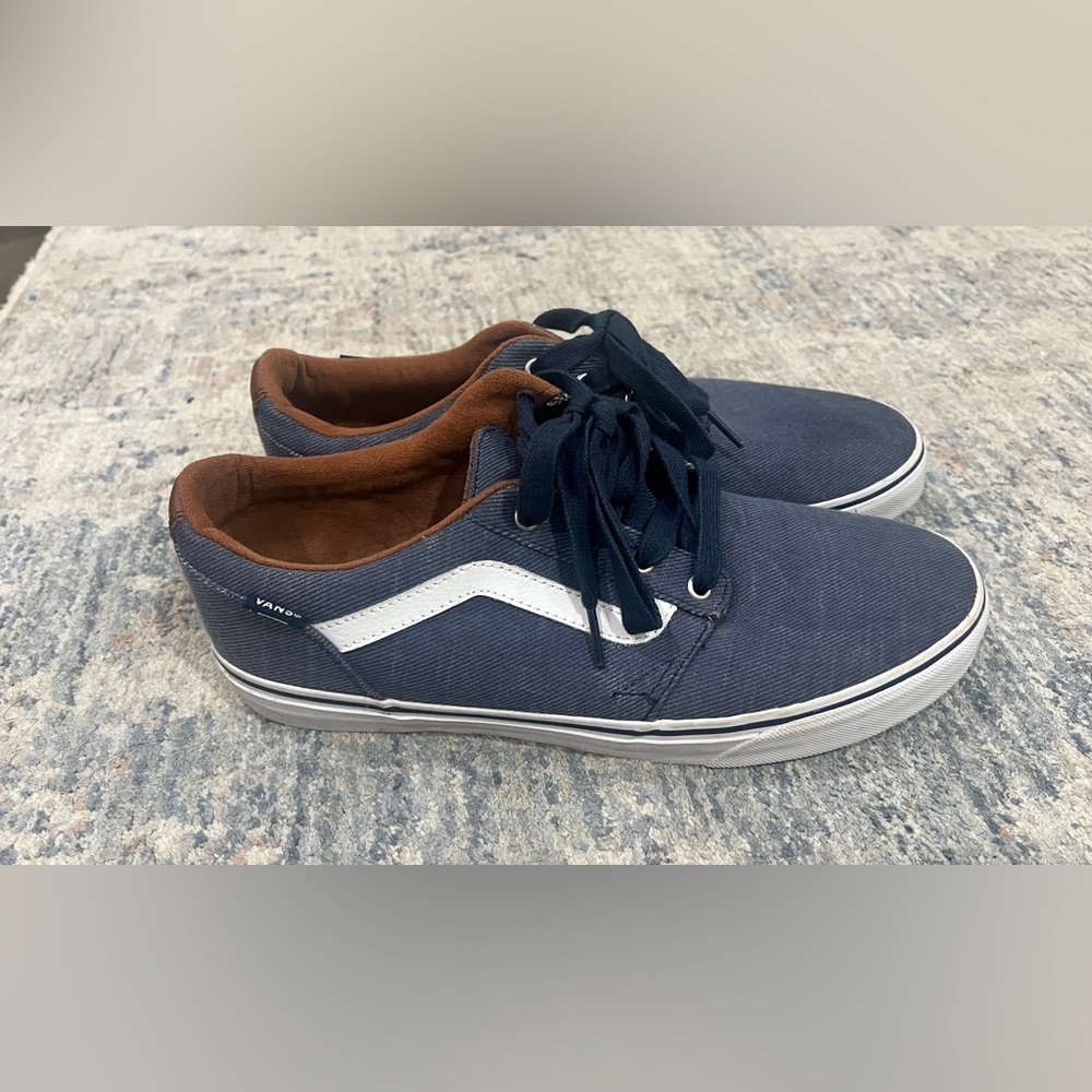 Vans Navy and White Sneakers - Picture 2 of 7